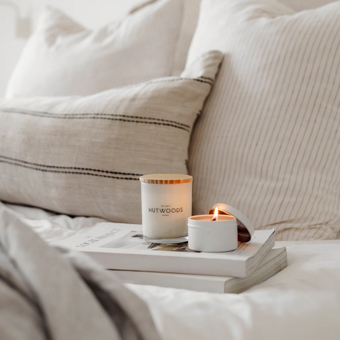 Hutwoods Champagne & Strawberries Large Candle 500g & Reed Diffuser 200mL Bundle - The Perfume Company