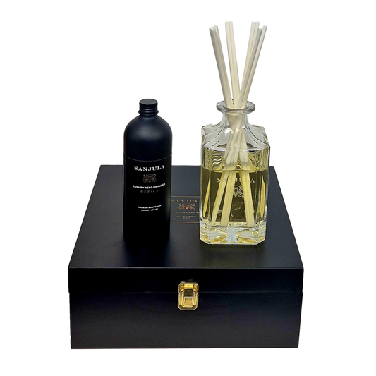 Sanjula Luxury Decanter Reed Diffuser Set Embers