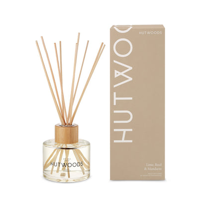 Hutwoods Lime, Basil & Mandarin Large Candle 500g & Reed Diffuser 200mL Bundle image 2