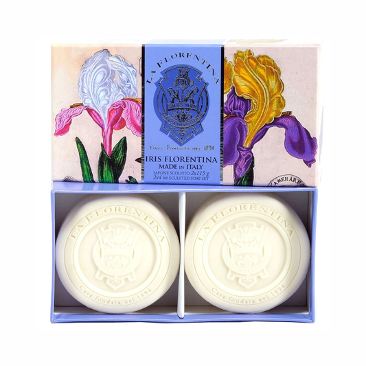 La Florentina Iris Florentina – Set of 2 Round Soaps 115g