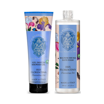 La Florentina Iris Bath Foam & Shower Gel Set