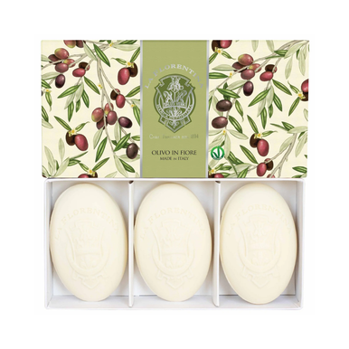 La Florentina Olivo in Fiore Set of 3 Bar Soaps 150g