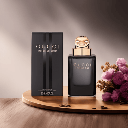 Gucci Intense Oud Eau de Parfum 90mL bottle and box