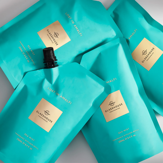 Glasshouse Fragrances Lost in Amalfi Sea Mist Diffuser Bundle