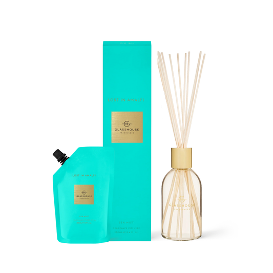Glasshouse Fragrances Lost in Amalfi Sea Mist Diffuser Bundle