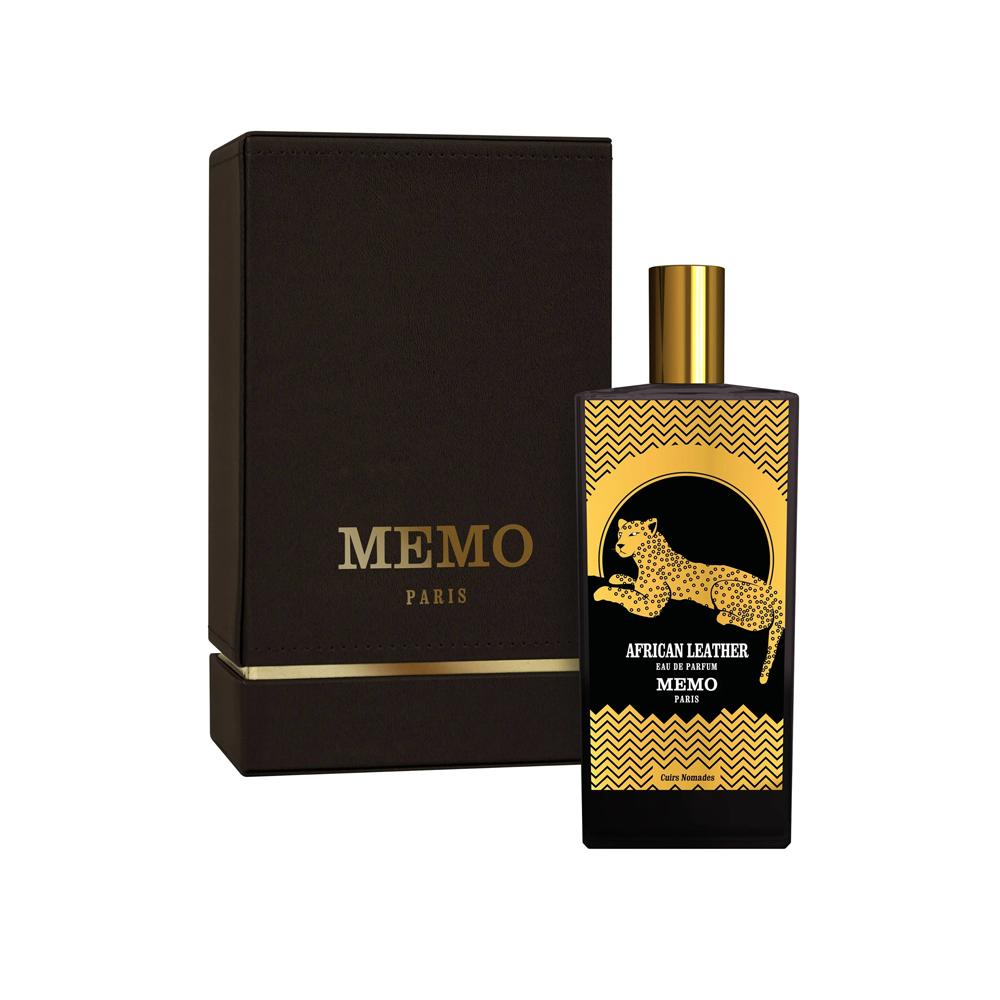 Memo Paris African Leather Eau de Parfum 75mL bottle and box