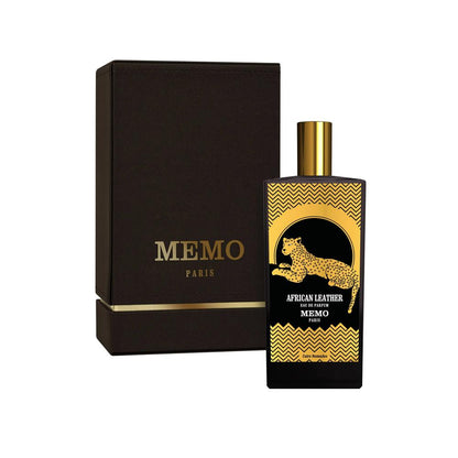 Memo Paris African Leather Eau de Parfum 75mL bottle and box