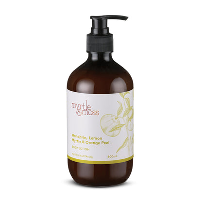 Myrtle & Moss Body Lotion Mandarin, Lemon Myrtle & Orange Peel 500mL