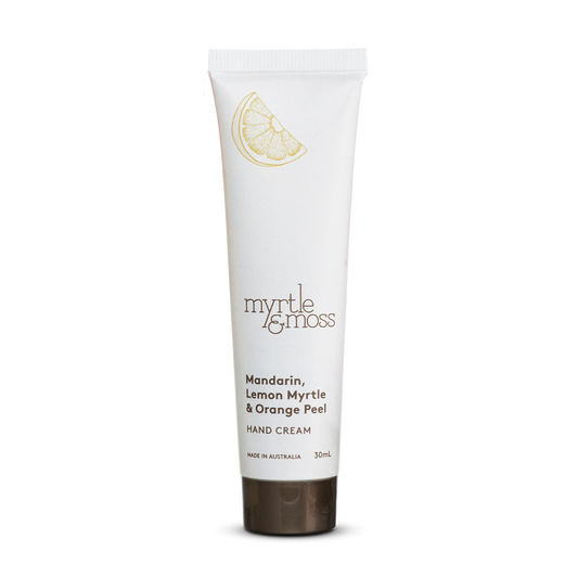 Myrtle & Moss Hand Cream Mandarin, Lemon Myrtle & Orange Peel 30mL