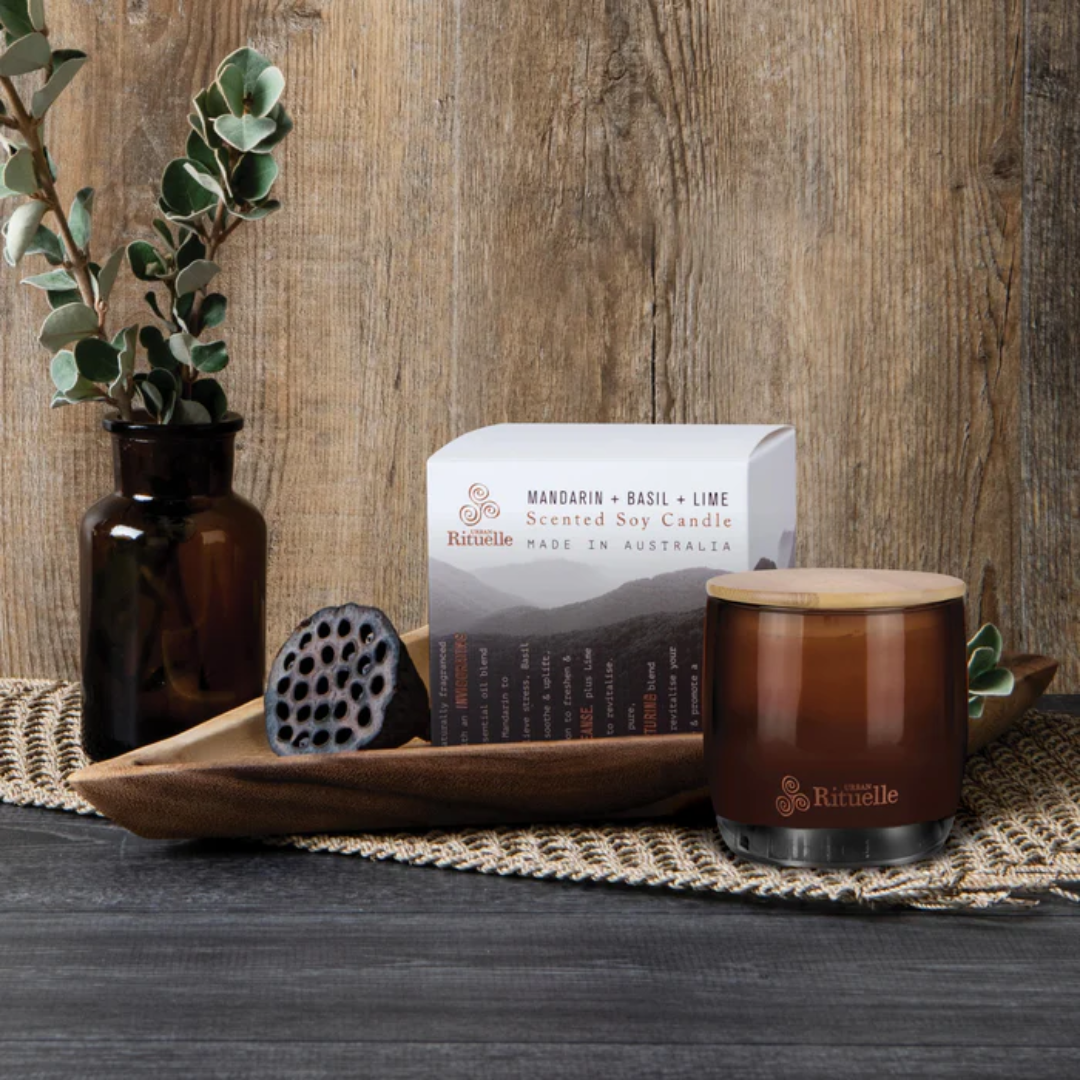 Urban Rituelle Mandarin, Basil & Lime Candle 140g