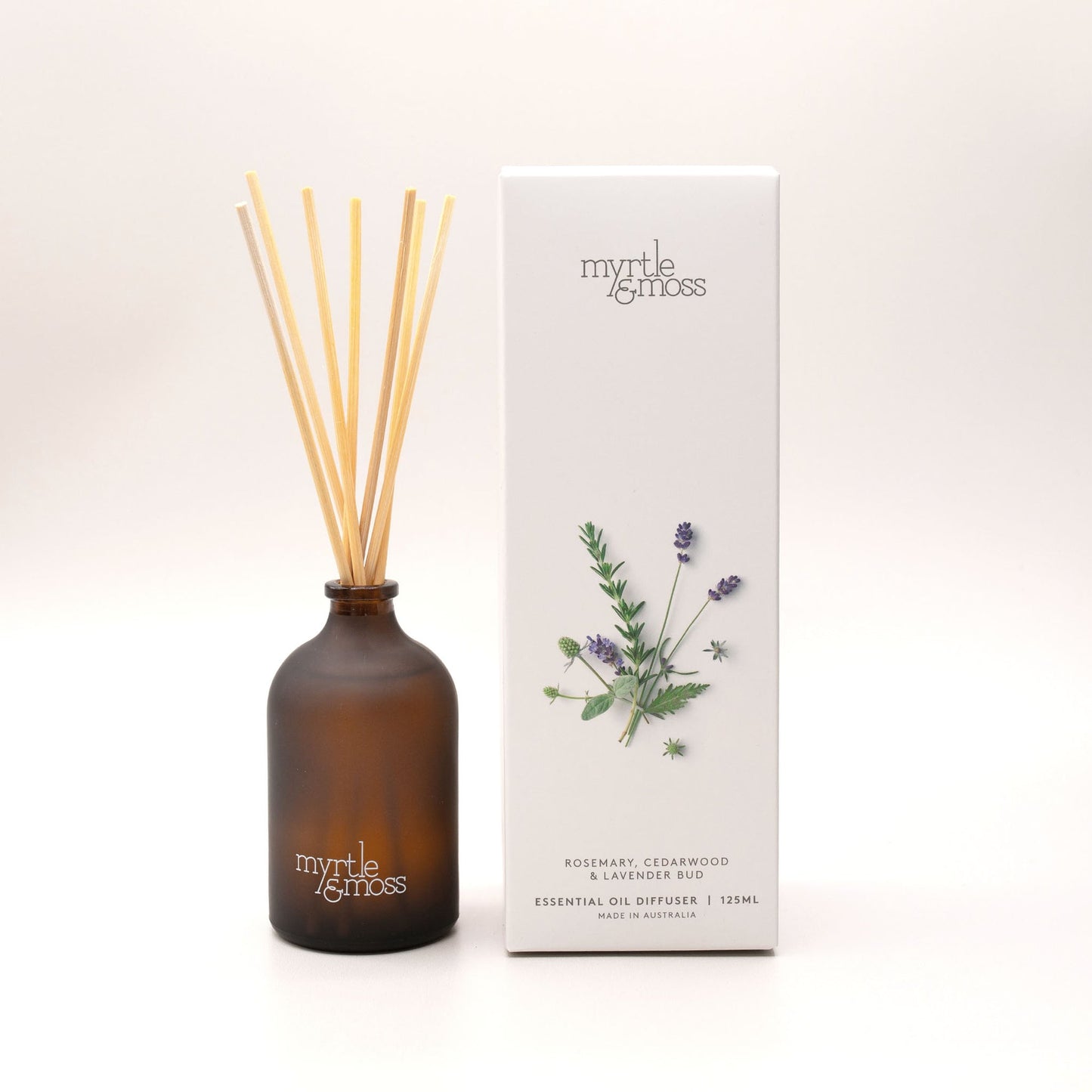 Myrtle & Moss Signature Essential Oil Diffuser Rosemary, Cedarwood & Lavender Bud 125mL
