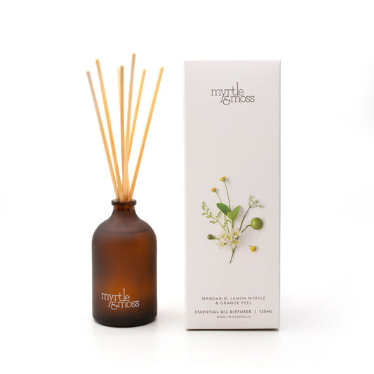Myrtle & Moss Signature Essential Oil Diffuser Mandarin, Lemon Myrtle & Orange Peel 125mL - The Perfume Company
