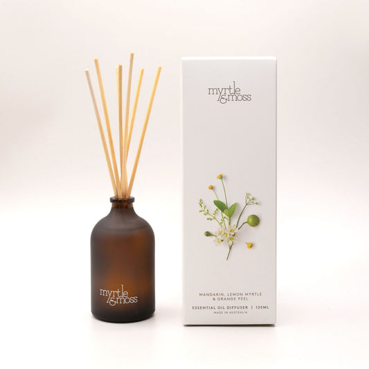 Myrtle & Moss Signature Essential Oil Diffuser Mandarin, Lemon Myrtle & Orange Peel 125mL