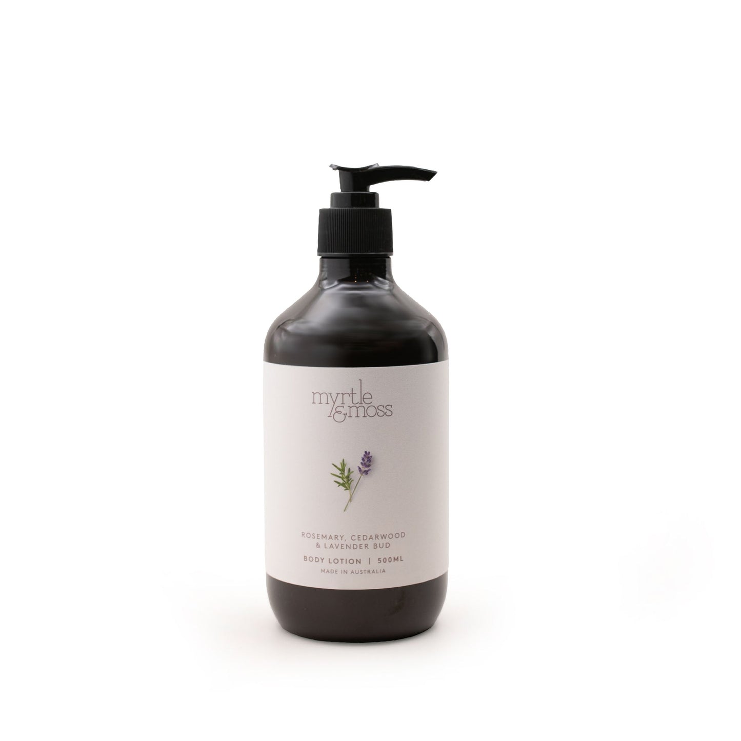 Myrtle & Moss Signature Body Lotion Rosemary, Cedarwood & Lavender Bud 500mL
