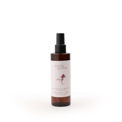 Myrtle & Moss Signature Room Scent Rose Geranium, Grapefruit & Clary Sage 200mL