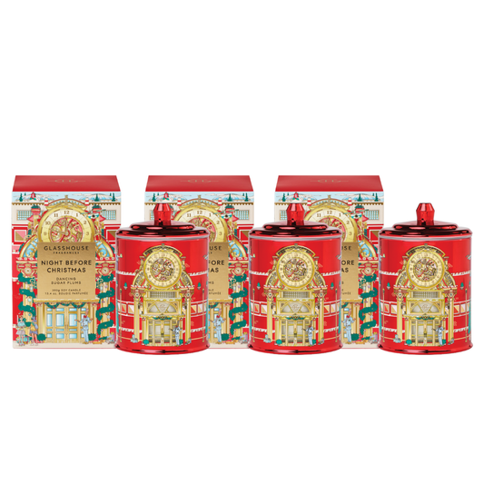 Glasshouse Fragrances Night Before Christmas Candle Bundle 3 x 380g
