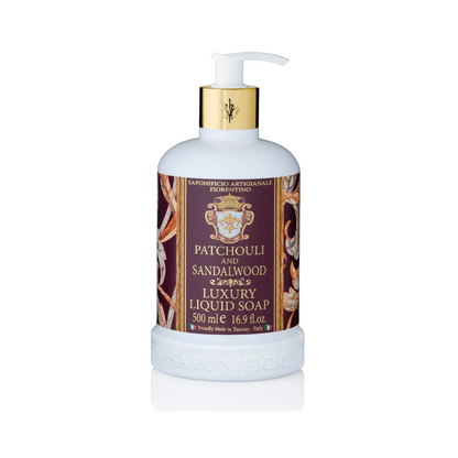 Saponificio Artigianale Fiorentino Hand Wash Patchouli & Sandalwood 500mL