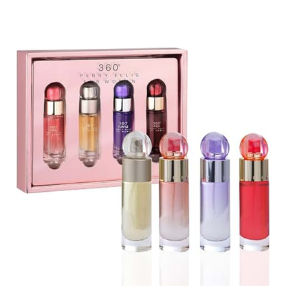 Perry Ellis 360 Women's Mini Eau de Parfum Discovery Set 4 x 7.5mL - The Perfume Company