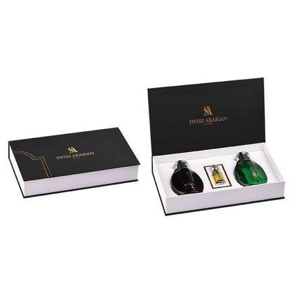 Swiss Arabian Kenzy Raaqi and Private Musk discovery set presentation