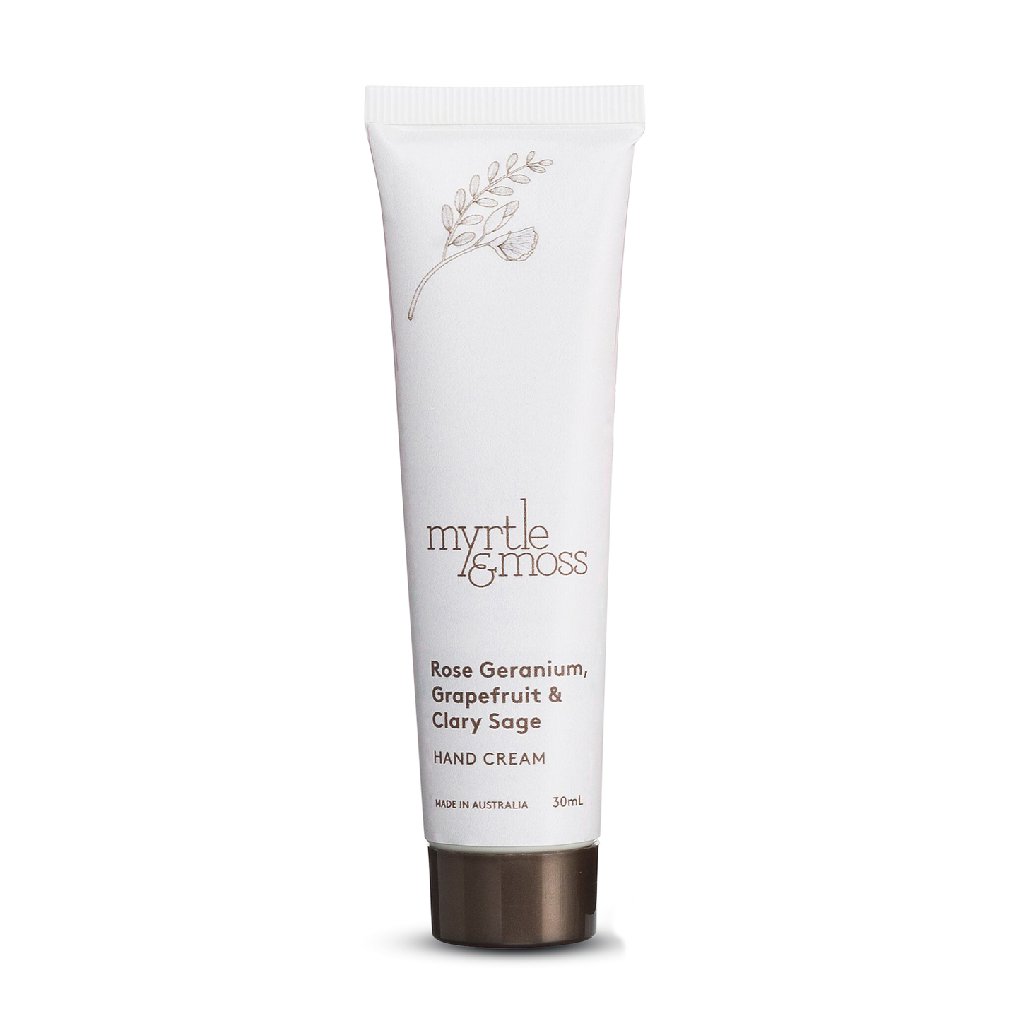 Myrtle & Moss Hand Cream Rose Geranium, Grapefruit & Clary Sage 30mL