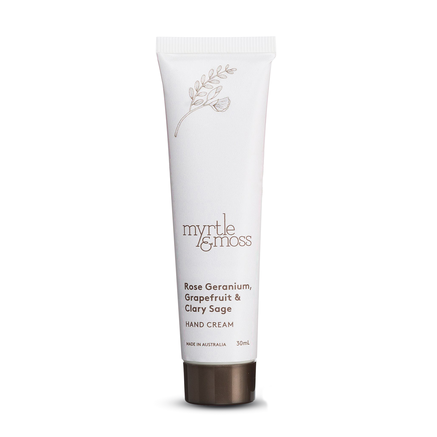 Myrtle & Moss Hand Cream Rose Geranium, Grapefruit & Clary Sage 30mL