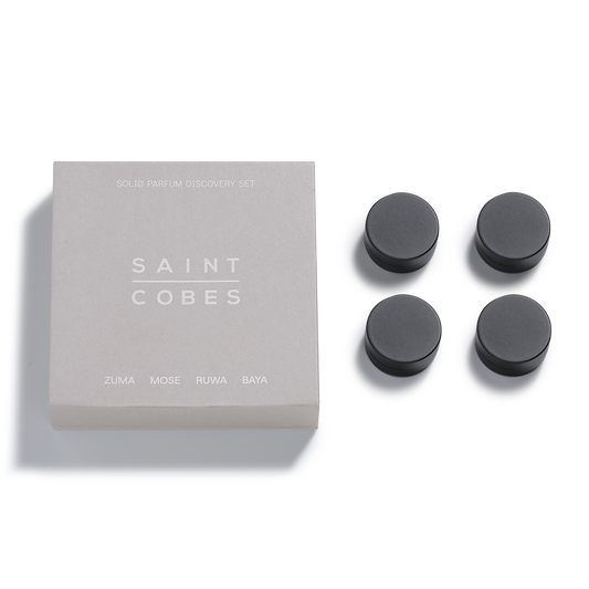Saint Cobes Solid Parfum Discovery Set 4 Scents Zuma Mose Ruwa Baya