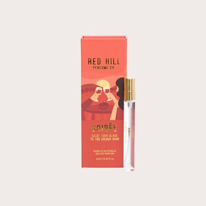 Red Hill Perfume Co Soirée Eau de Parfum 10mL bottle and packaging