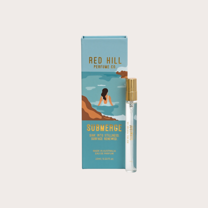 Red Hill Perfume Co Submerge Eau de Parfum 10mL bottle and packaging