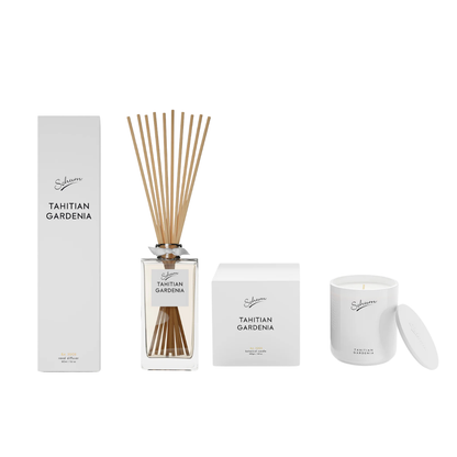 Sohum Tahitian Gardenia Signature Diffuser 160ml & Candle 420g Bundle