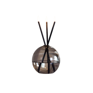 Everlasting Candle Co - Everlasting Candle Co Neva Signature Set - Storm Vase & Black Candle Sticks - The Perfume Company
