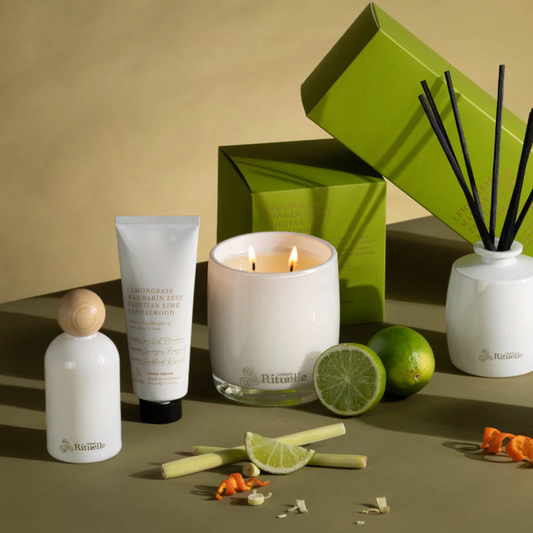 Urban Rituelle Lemongrass, Mandarin Zest, Tahitian Lime, Sandalwood Scented Soy Candle 400g