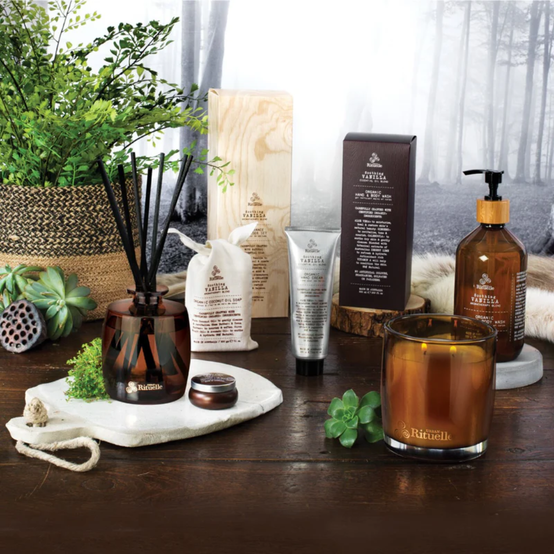 Urban Rituelle Vanilla, Lavender & Geranium Candle 140g