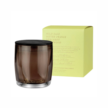 Urban Rituelle Wild Sage, Bitter Orange, Bergamot, Driftwood Candle 400g