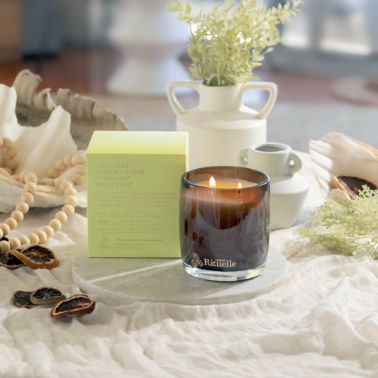 Urban Rituelle Wild Sage, Bitter Orange, Bergamot, Driftwood Candle 400g
