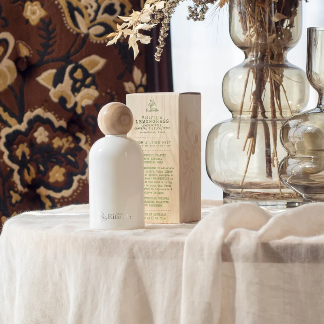 Urban Rituelle Lemongrass, Lemon Myrtle, Grapefruit & Eucalyptus Room & Linen Mist 100mL - The Perfume Company