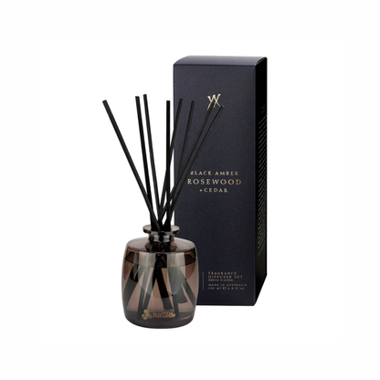 Urban Rituelle Reed Diffuser Black Amber, Rosewood & Cedar 200mL