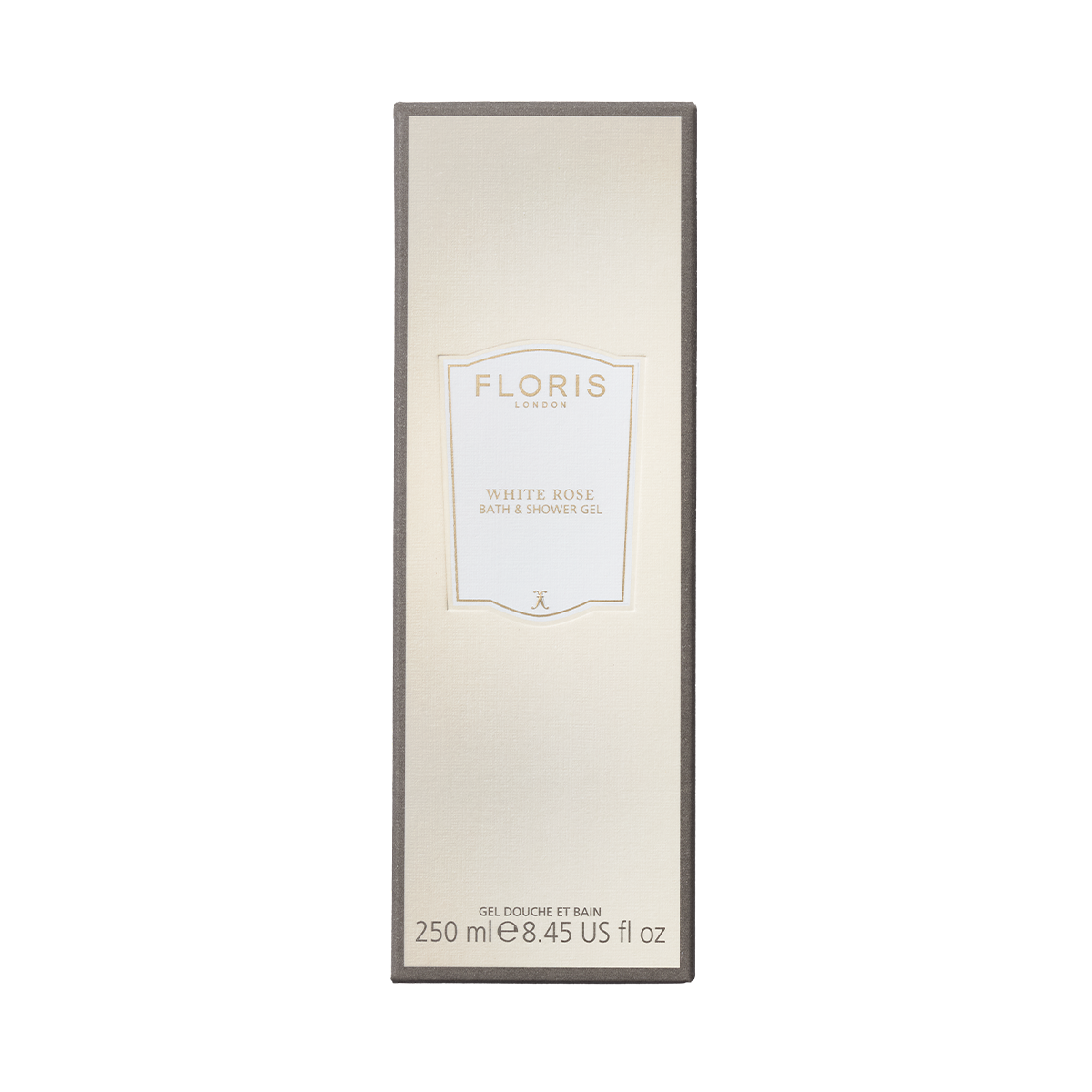 Floris White Rose Bath & Shower Gel 250mL box