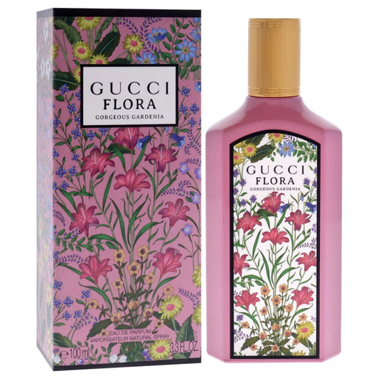 Gucci Flora Gorgeous Gardenia Eau de Parfum 100mL bottle and box