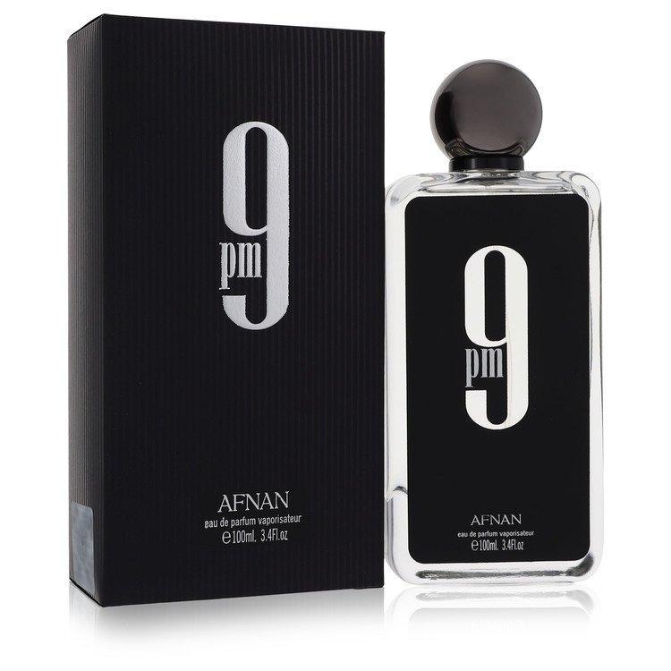 Afnan 9PM Eau de Parfum Amber Vanilla 100mL bottle and box