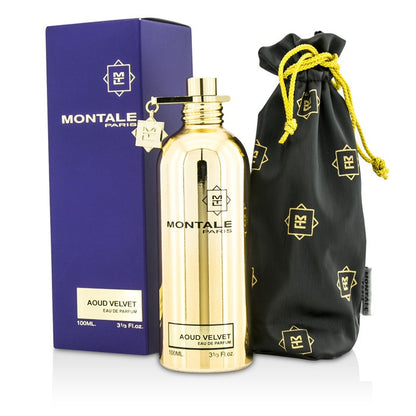 Montale Aoud Velvet Eau de Parfum 100mL bottle box and pouch