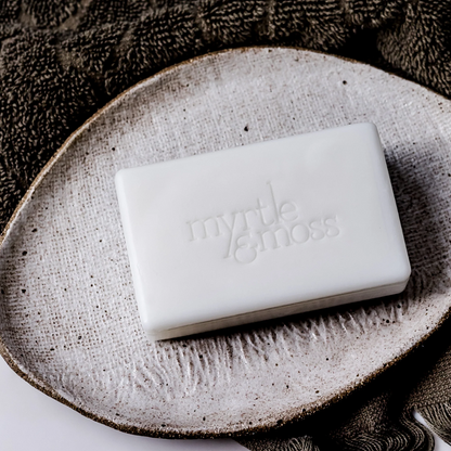 Myrtle & Moss Shea Butter Soap Rose Geranium, Grapefruit & Clary Sage 200g
