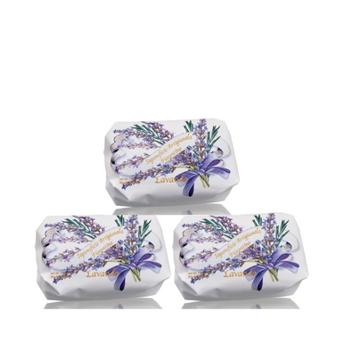 Saponificio Artigianale Fiorentino Lavender Bar Soap Set of 3 x 200g