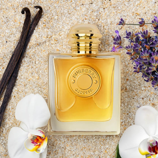 Burberry Goddess Intense Eau de Parfum styled with vanilla and lavender