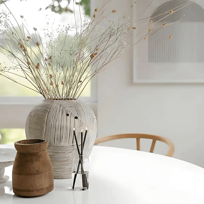 Candle - Everlasting Candle Co - Everlasting Candle Co Wylie Signature Set - Clear Vase & Black Candle Sticks - The Perfume Company