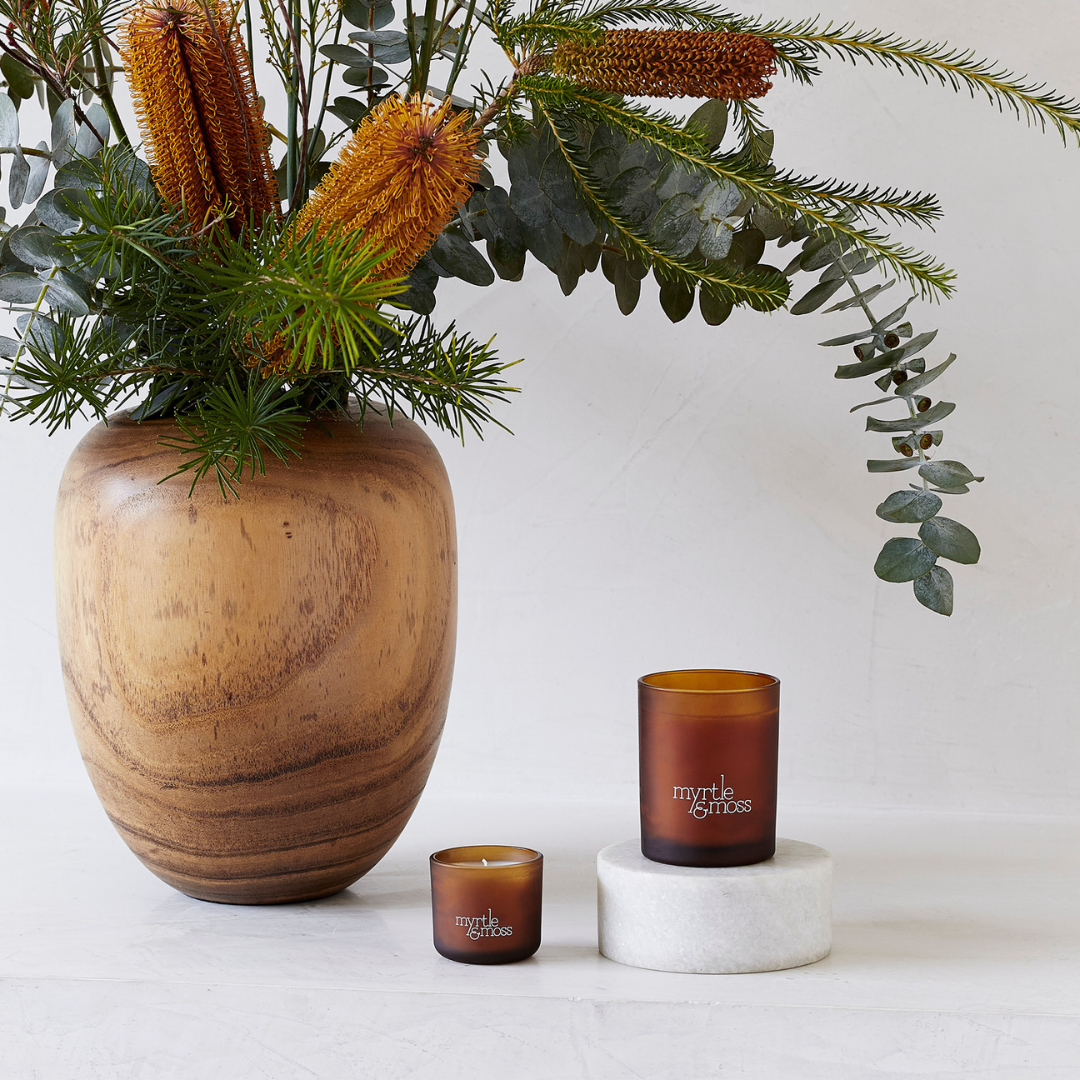 Myrtle & Moss Soy Wax Candle Rosemary, Cedarwood & Lavender Bud (50 Hours)