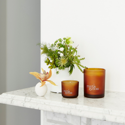 Myrtle & Moss Christmas Candle Sweet Orange, Nutmeg & Cinnamon 50 Hours
