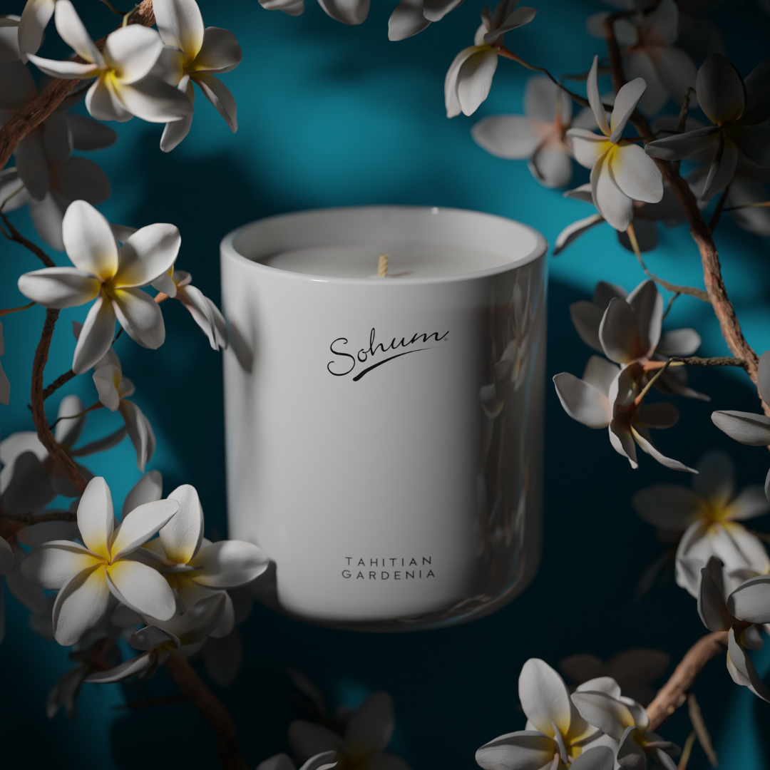 Candle - Sohum - Sohum Tahitian Gardenia Signature Candle 100g - The Gift Company
