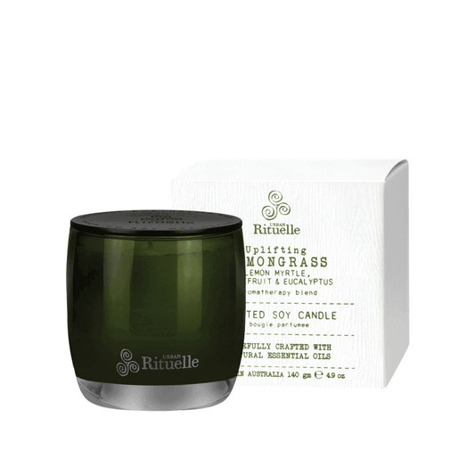 Urban Rituelle Lemongrass, Lemon Myrtle, Grapefruit & Eucalyptus Candle 140g - The Perfume Company