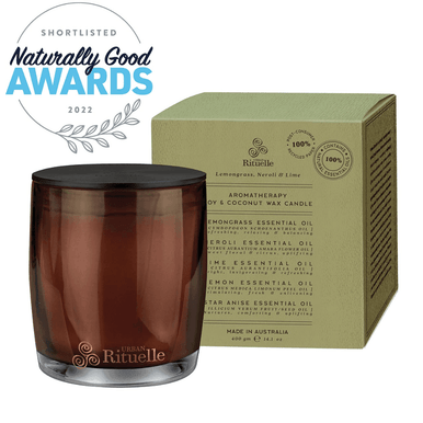 Urban Rituelle Lemongrass, Neroli & Lime Candle 400g