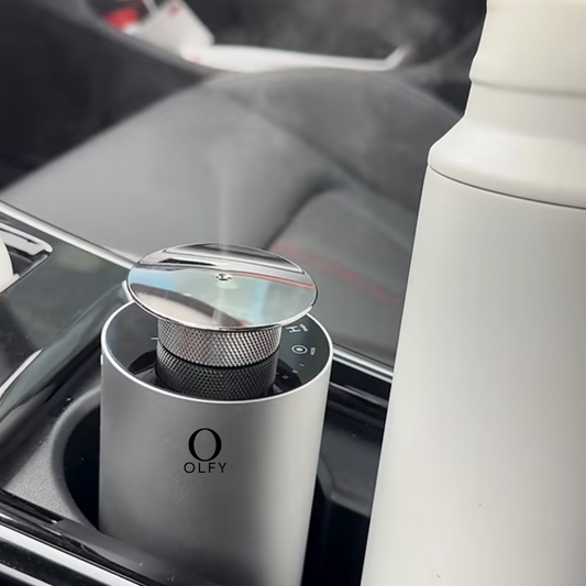 Car Diffuser - OLFY - OLFY Smart Car Diffuser - Silver - The Gift Company